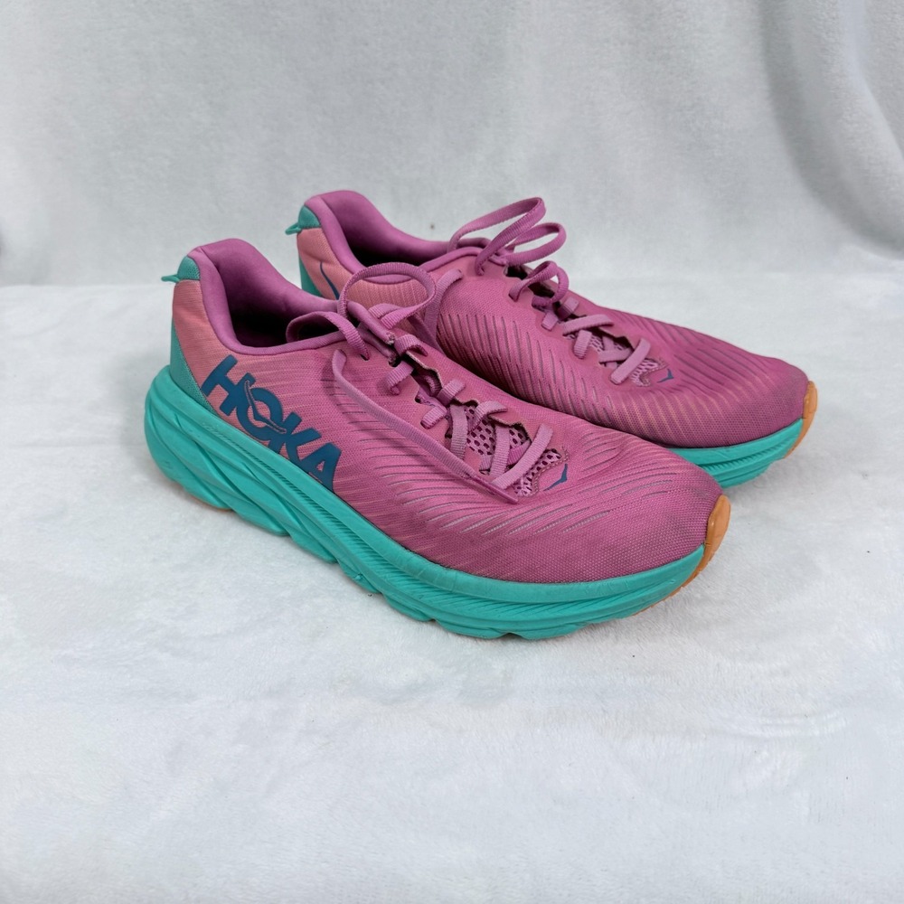 Hoka Rincon 3 Shoes Womens 8.5 B Pink  Athletic Running Sneaker FE1221G